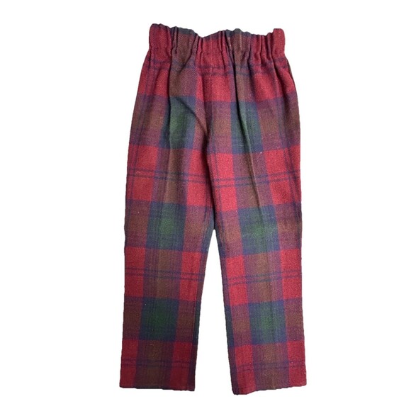 Vintage Kids Pants Acrylic & Wool Tartan Plaid Archie Brown Sz 5? - Picture 6 of 8